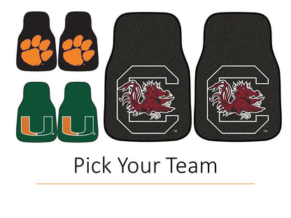 Louisiana State University Tigers LSU Front Floor Mats, Carpet Car Set, 18x27 Inch, Nylon, Set of 2