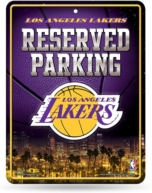 Los Angeles Lakers Metal Parking Sign