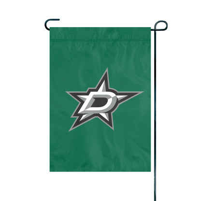 Dallas Stars Garden Flag Banner Applique Embroidered Nylon 12.5 x 18 Inch