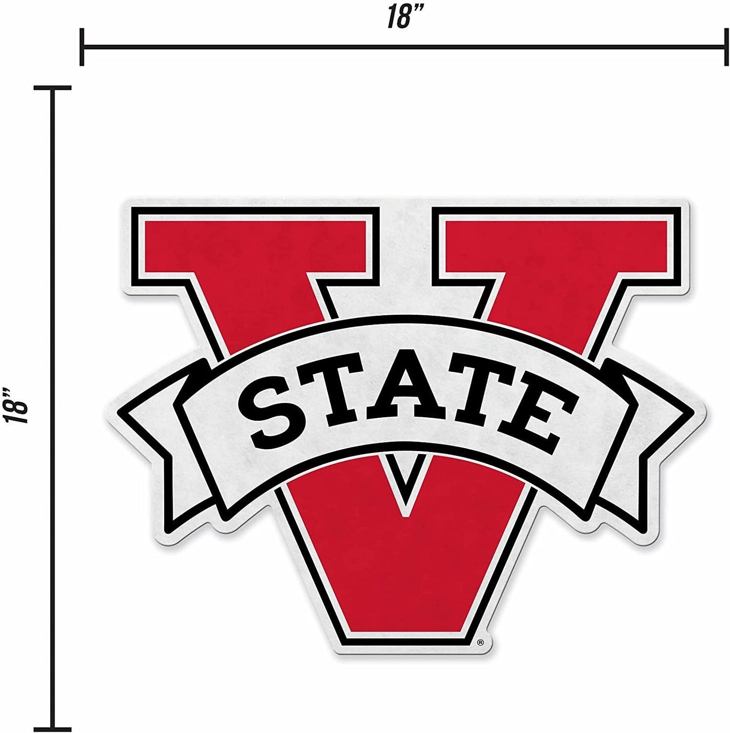 Rico Industries NCAA Valdosta State Blazers Primary Logo Shape Cut Pennant