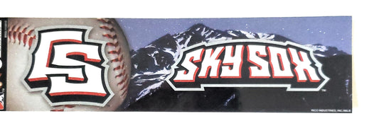 Colorado Springs Skysox BLING Bumper Sticker Flat Vinyl Decal Auto Home Sticker Emblem Baseball Minor League