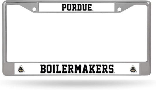 Purdue University Boilermakers Premium Metal License Plate Frame Chrome Tag Cover, 12x6 Inch