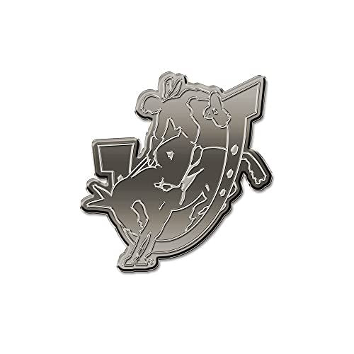 Rico Industries NCAA Southern Arkansas Muleriders Antique Auto Emblem Antique Nickel Auto Emblem for Car/Truck/SUV