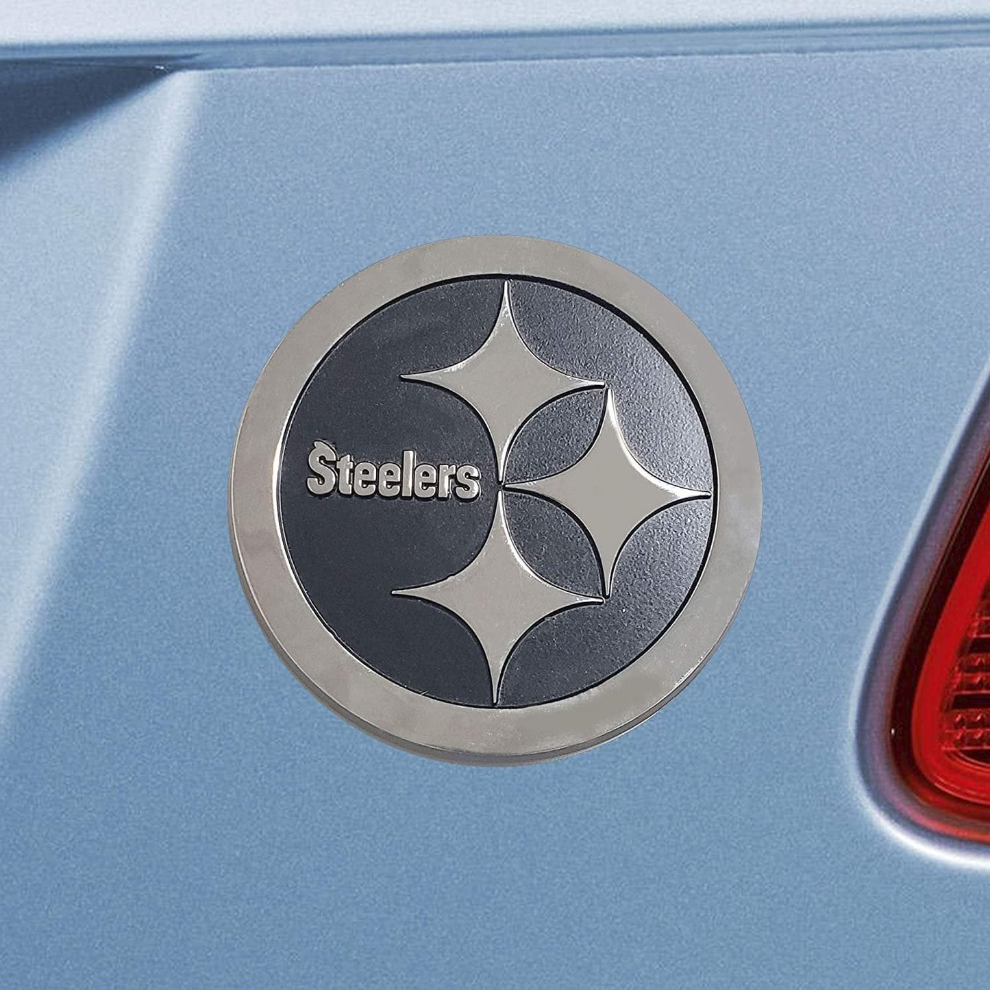 Pittsburgh Steelers Solid Metal Raised Auto Emblem Decal Adhesive Backing