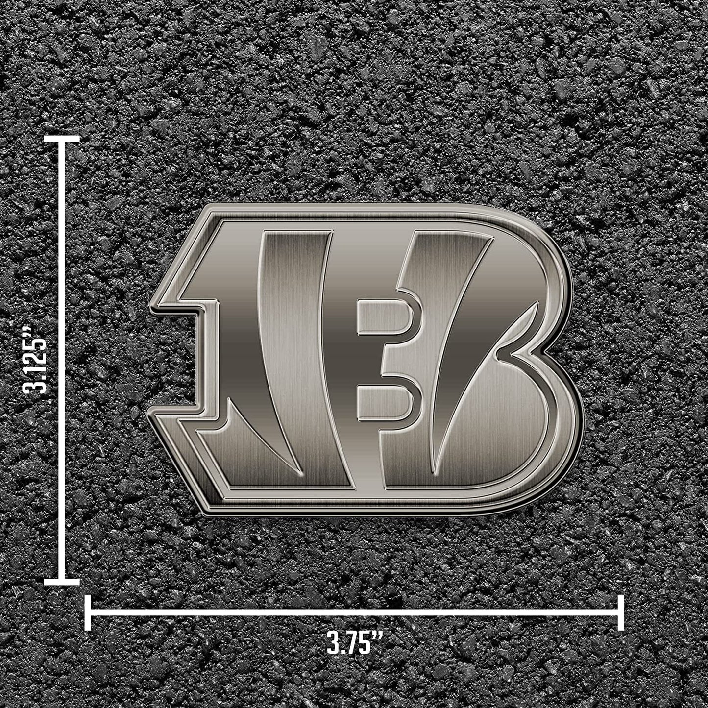 Cincinnati Bengals Auto Emblem Solid Metal Antique Style