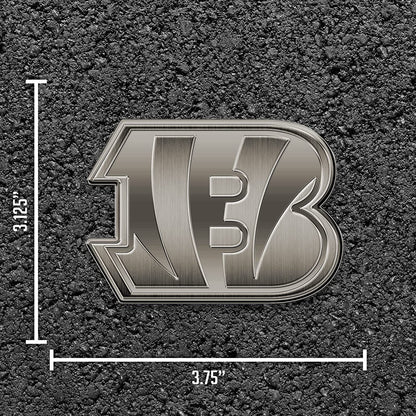 Cincinnati Bengals Auto Emblem Solid Metal Antique Style