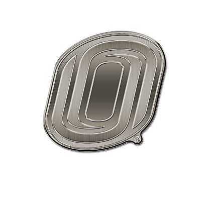 Rico Industries NCAA Nebraska-Omaha Mavericks Antique Auto Emblem Antique Nickel Auto Emblem for Car/Truck/SUV