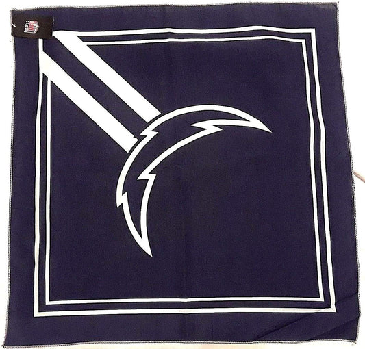 Los Angeles Chargers Bandana, 21x21 Inch, Lightweight, Traditional, Fandana Headband Ninja