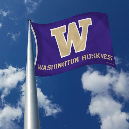 University of Washington Huskies Premium 3x5 Flag Banner Metal Grommets Outdoor Indoor