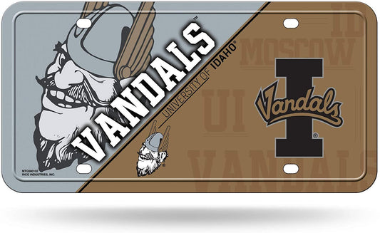 University of Idaho Vandals Metal Tag License Plate Split Design Novelty 6x12 Inch