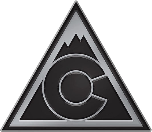 Colorado Avalanche Chrome Auto Emblem Decal Solid Metal Raised Hockey