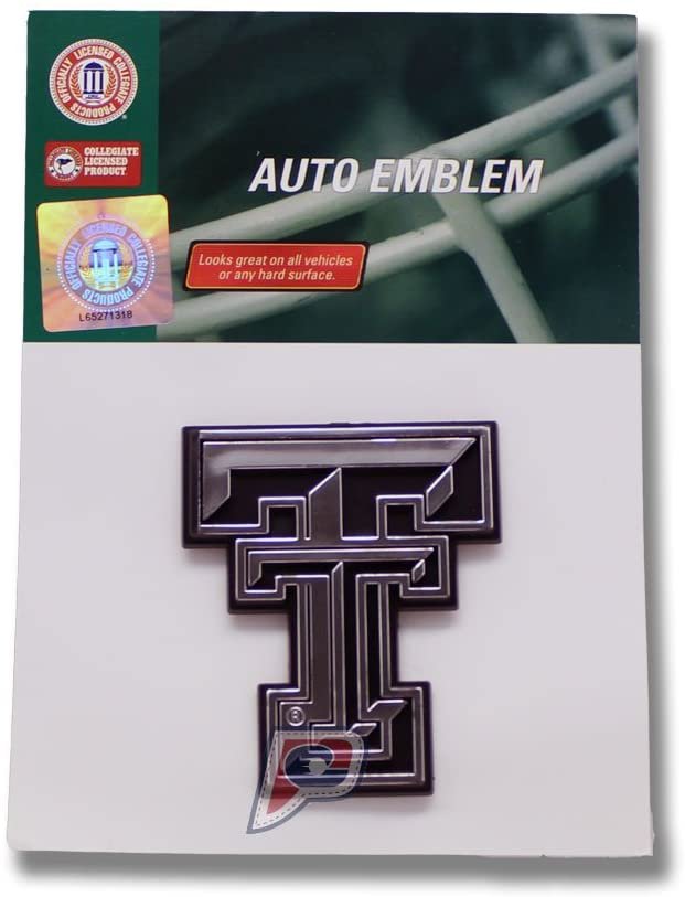 Texas Tech Red Raiders Car 3D Chrome Auto Emblem