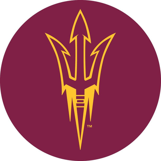 Arizona State Sun Devils ASU RR 4" Round Vinyl DECAL Auto Home University of