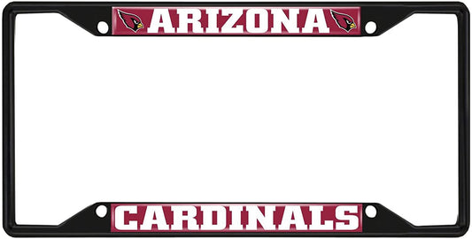 Fanmats NFL Arizona Cardinals Black Metal License Plate Frame
