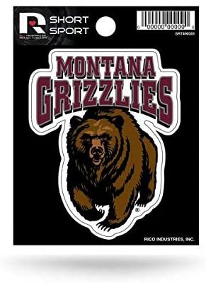 Rico Industries NCAA Montana Grizzlies Die Cut Team Logo Short Sport Sticker