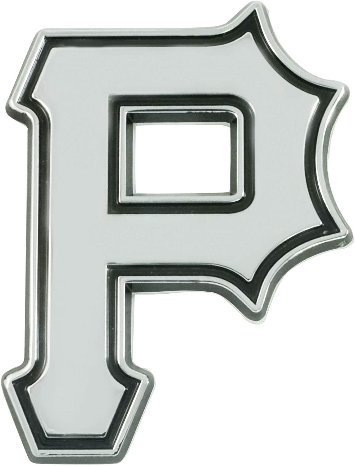 Pittsburgh Pirates Solid Metal Raised Auto Emblem Decal Adhesive Backing