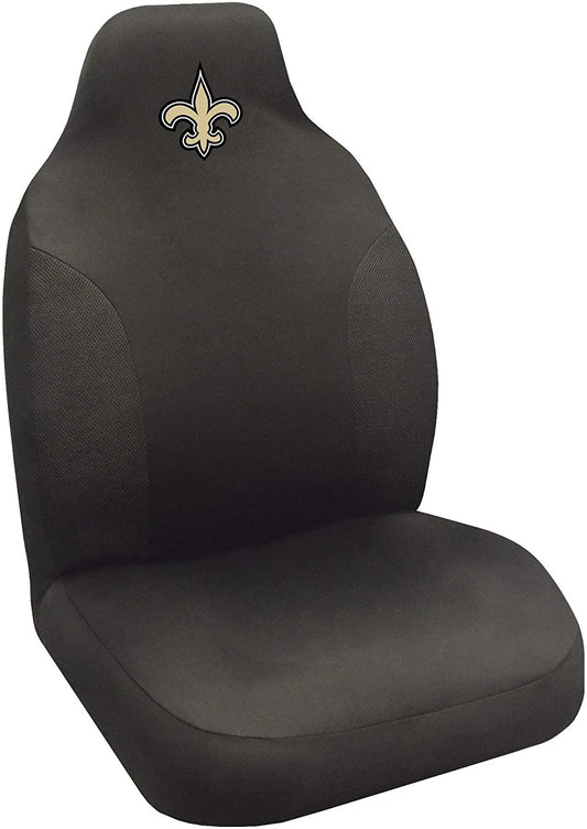 New Orleans Saints Embroidered Seat Cover, Black, 20"x48"