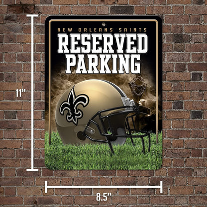 Los Angeles Kings Metal Parking Novelty Wall Sign 8.5 x 11 Inch Carbon Fiber Design