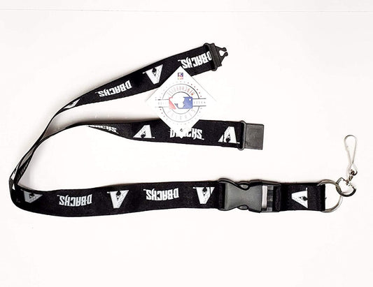 Arizona Diamondbacks Blackout Design Premium Lanyard Keychain Double Sided Breakaway Safety Design Adult 18 Inch