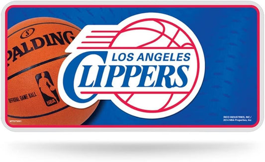 Los Angeles Clippers Metal Auto Tag License Plate, Logo Design, 12x6 Inch