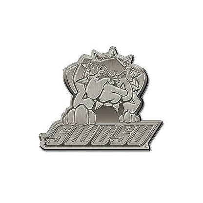 Rico Industries NCAA Southwestern Oklahoma State Bulldogs Antique Auto Emblem Antique Nickel Auto Emblem for Car/Truck/SUV