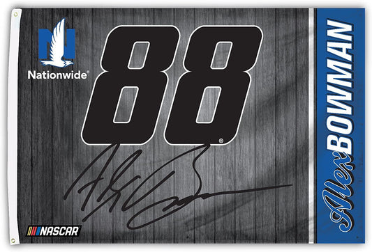 Alex Bowman #88 2018 CAR Design 3x5 Flag w/grommets Outdoor House Banner Nascar Racing