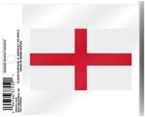 England 3 Inch Static Cling, Full Clear Adhesive Backing, Easy Peel and Stick Application, Removable and Reusable, Made in the USA