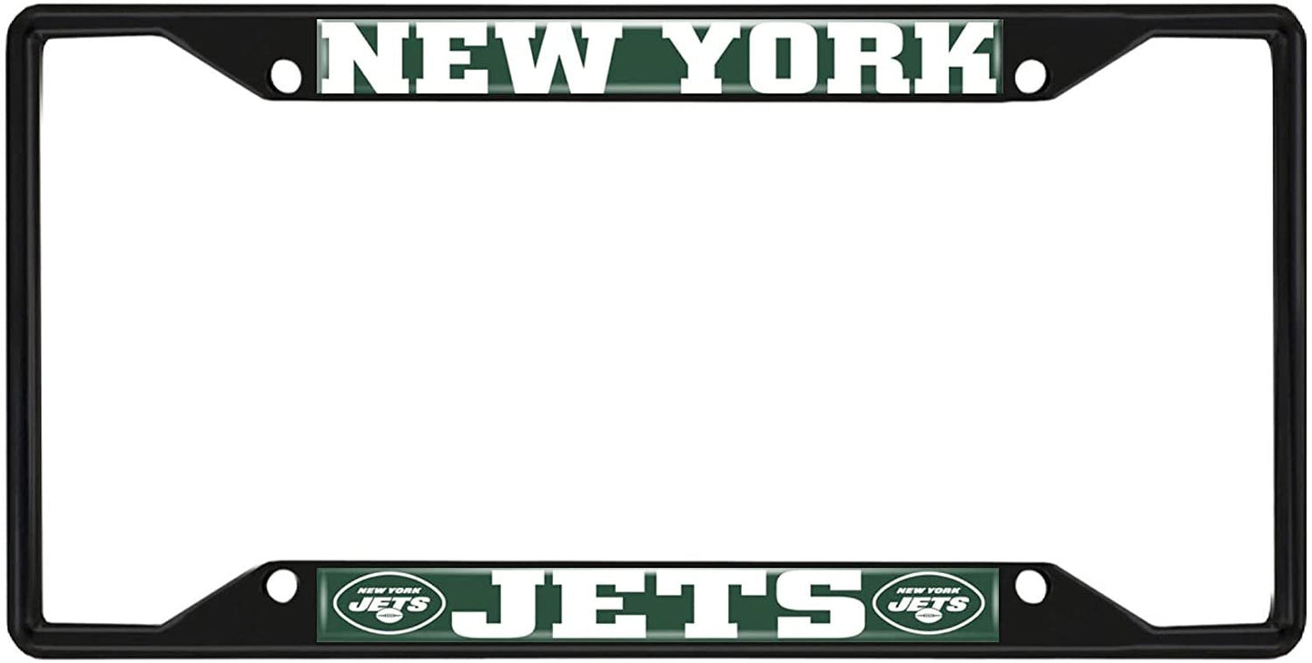 Fanmats NFL New York Jets Black Metal License Plate Frame
