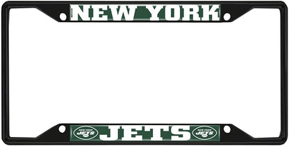 Fanmats NFL New York Jets Black Metal License Plate Frame