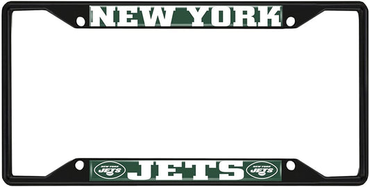 Fanmats NFL New York Jets Black Metal License Plate Frame