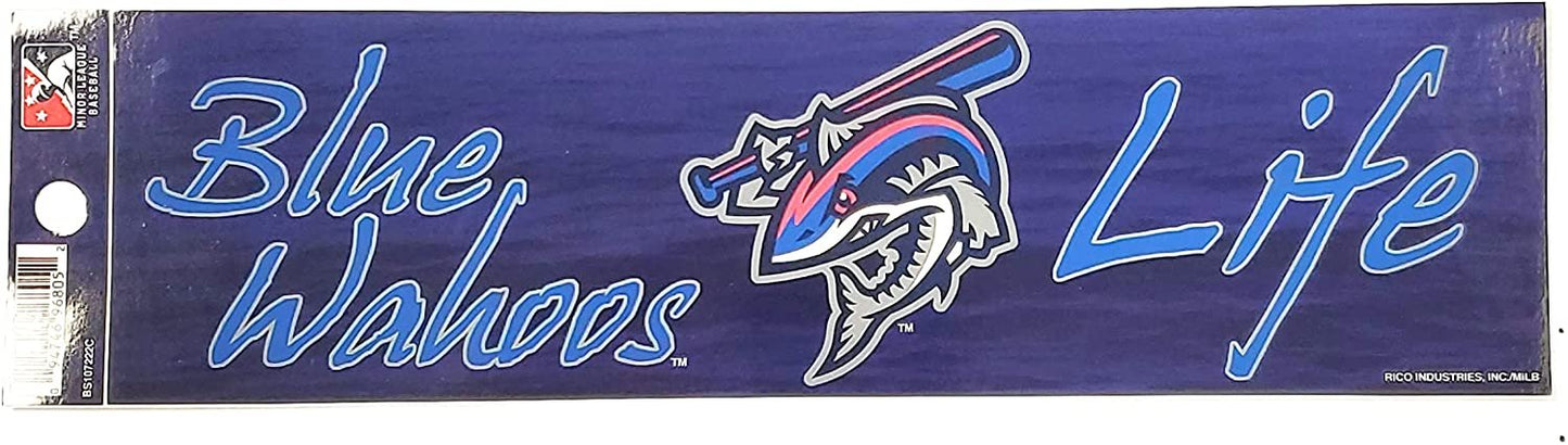 Rico Industries Pensacola Blue Wahoos Wahoo Life Bumper Sticker