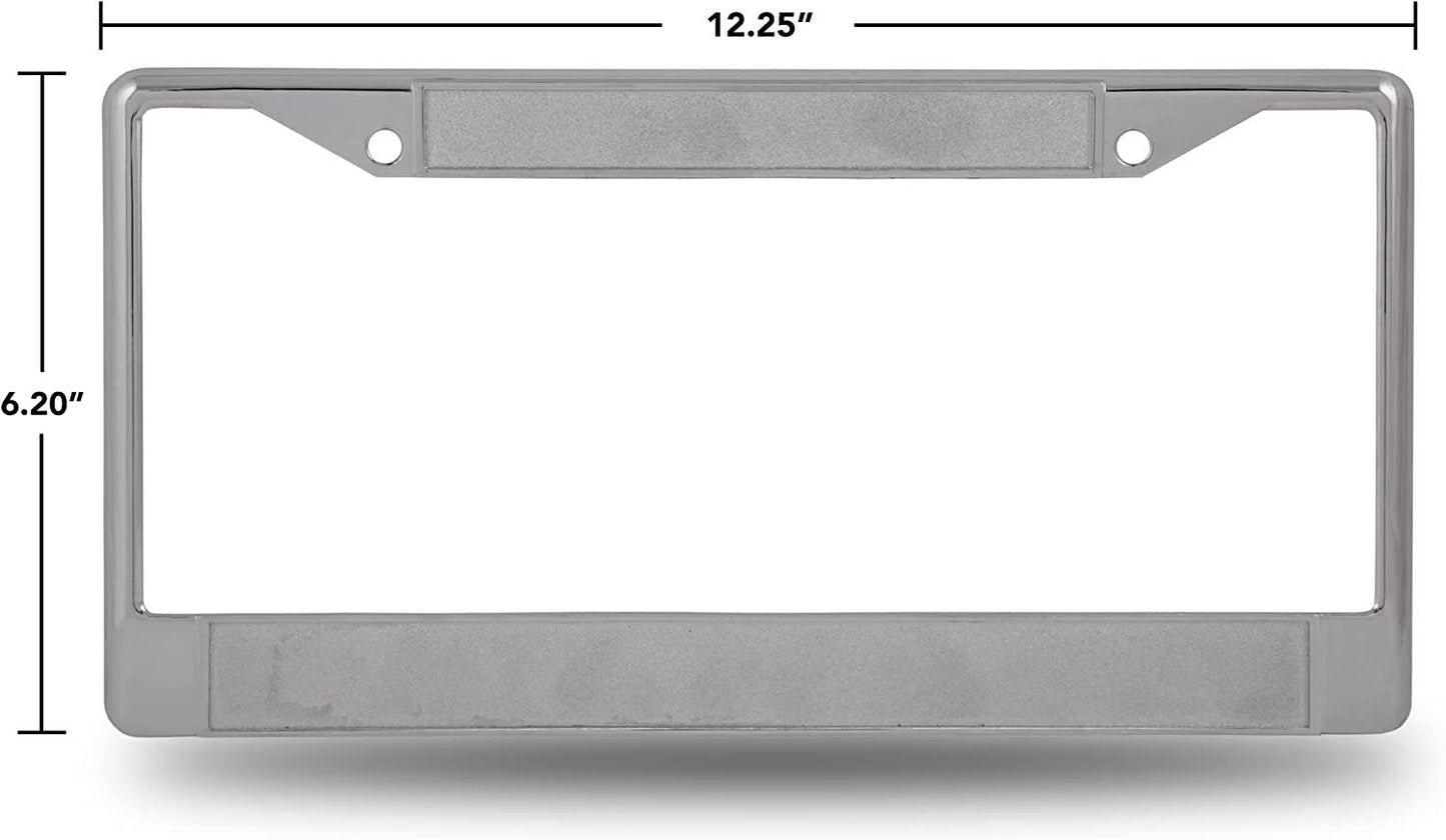 Atlanta Falcons Chrome License Plate Frame Metal Tag Cover 12x6 Inch