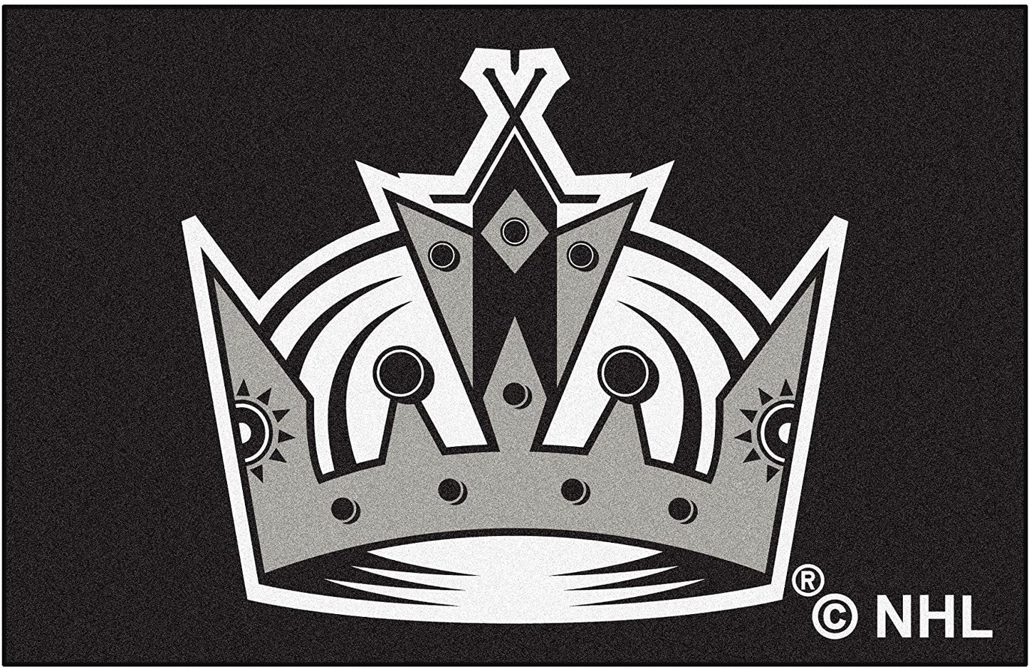 Los Angeles Kings Floor Mat Area Rug, 20x30 Inch, Nylon, Anti-Skid Backing