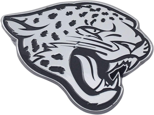 Jacksonville Jaguars Solid Metal Raised Auto Emblem Decal Adhesive Backing