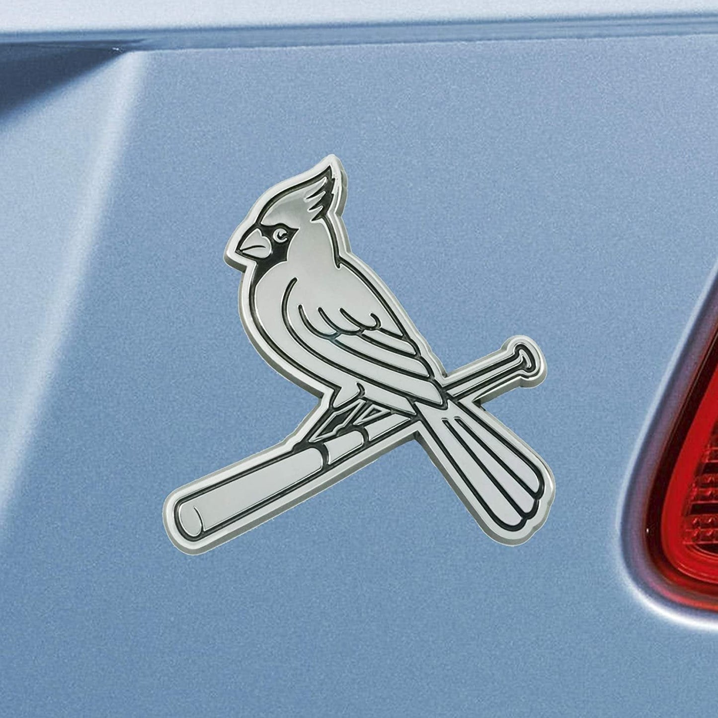 St. Louis Cardinals Solid Metal Raised Auto Emblem Decal Adhesive Backing