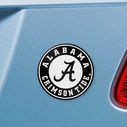 University of Alabama Crimson Tide Solid Metal Raised Auto Emblem Decal Adhesive Backing