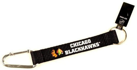 Chicago Blackhawks Carabiner Lanyard Keychain with Key Ring