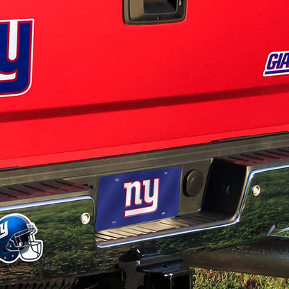 Buffalo Bills Premium Laser Cut Tag License Plate, Mirrored Acrylic Inlaid, 12x6 Inch
