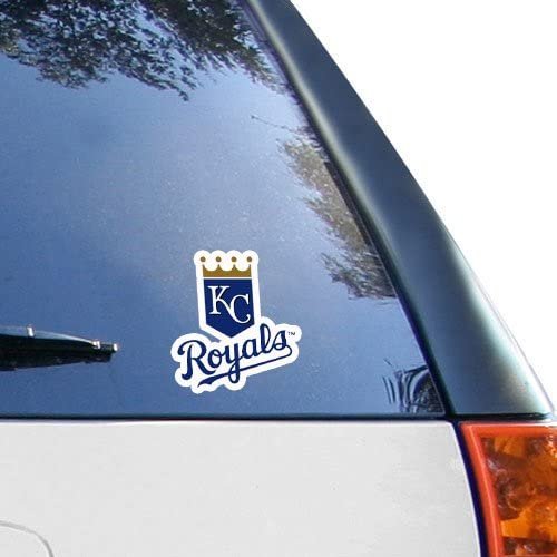 Kansas City Royals 5 Inch Die Cut Sticker Decal, Primary Logo, Flat Vinyl, Full Adhesive Backing, Peel and Stick Application, Officially Licensed, Made in the USA