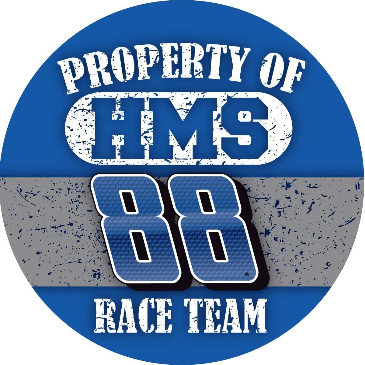 Dale Earnhardt Jr #88 Property of XXL Decal 4" Round Vinyl Auto Home Racing