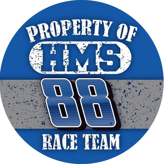 Dale Earnhardt Jr #88 Property of XXL Decal 4" Round Vinyl Auto Home Racing