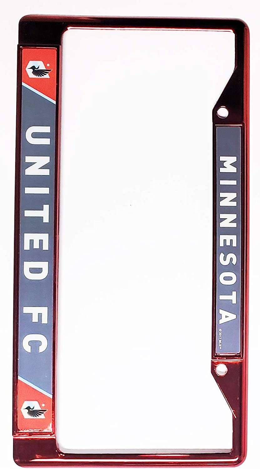 Minnesota United MLS Premium Metal License License Plate Frame Chrome Tag Cover, 12x6 Inch
