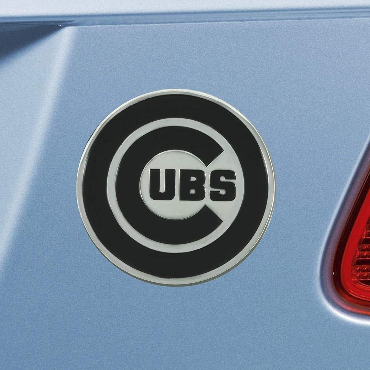 Chicago Cubs Solid Metal Raised Auto Emblem Decal Adhesive Backing