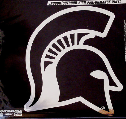 Michigan State University Spartans 12 Inch Magnet, Metallic Chrome Shimmer Design, Vinyl Die Cut, Auto Home Heavy Duty