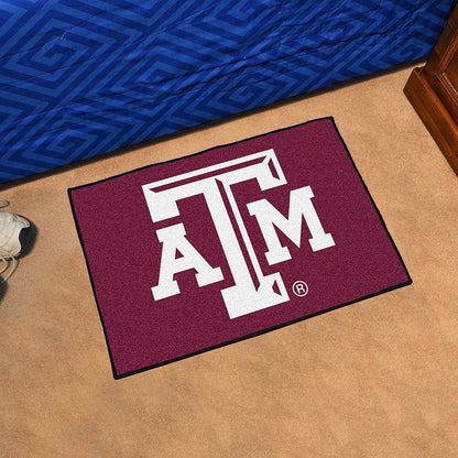 Texas A&M University Aggies Floor Mat Area Rug, 20x30 Inch, Nylon, Anti-Skid Backing