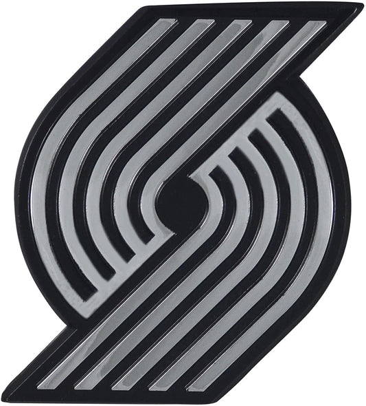 Portland Trail Blazers Solid Metal Raised Auto Emblem Decal Adhesive Backing