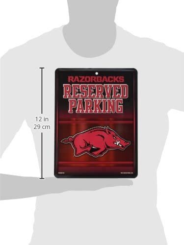 Arkansas Razorbacks Metal Parking Sign