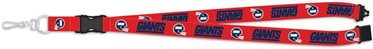 New York Giants Throwback Retro Logo Lanyard Keychain Double Sided Breakaway Safety Design Adult 18 Inch