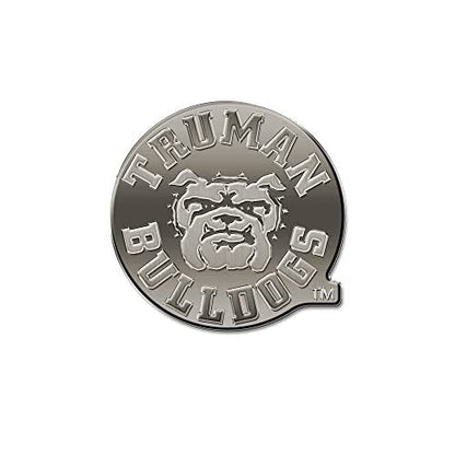 Rico Industries NCAA Truman State Bulldogs Antique Auto Emblem Antique Nickel Auto Emblem for Car/Truck/SUV