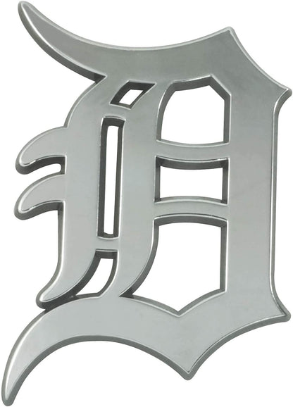 Detroit Tigers Solid Metal Raised Auto Emblem Decal Adhesive Backing